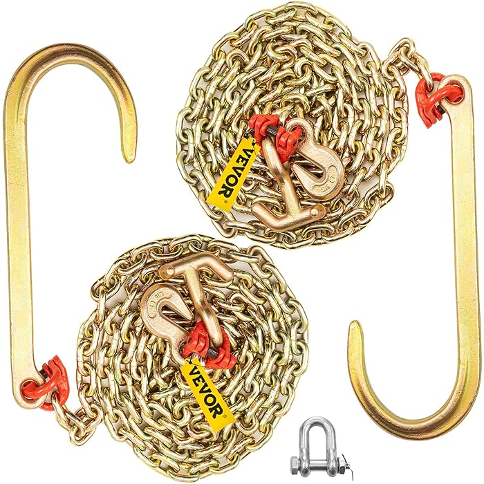 Buy VEVOR J Hook Chain, 5/16 in x 10 ft Tow Chain Bridle, Grade 80 J