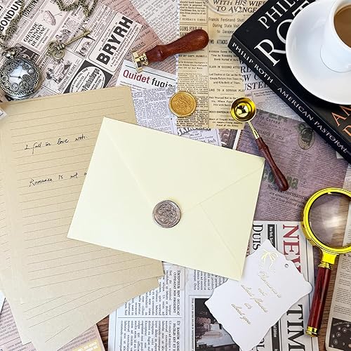 Miniatura 7 de YINUOYOUJIA 50 sobres de papel especial marfil A7, sobres de 5 x 7 pulgadas para invitación, ideales para tarjetas de invitación de boda, fotos,