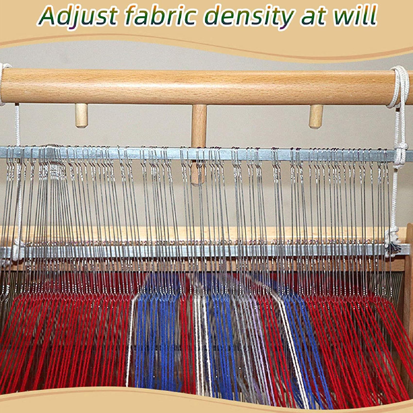 FYSL Webrahmen Kinder von 4–12, Holz Webstuhl Set 19x29 cm, Kreatives DIY Weben inkl. Webschiffchen & Farbverlauf Wolle, Genug Garn zum Stricken, Ideal für Schule & Anfänger