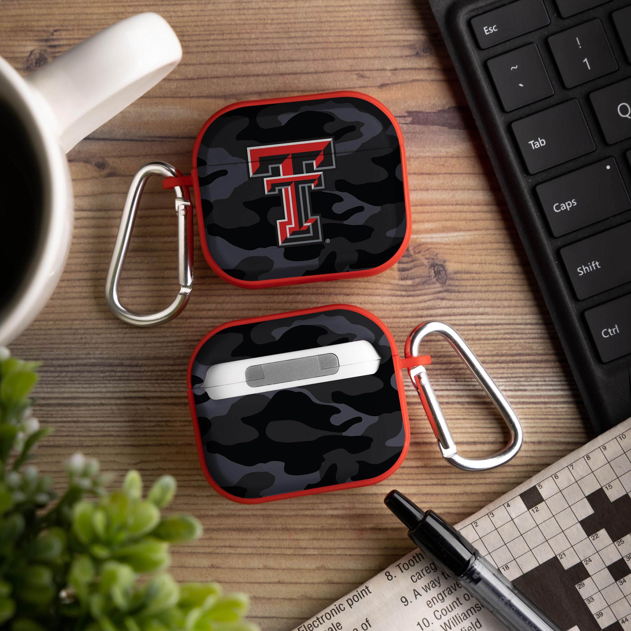 AFFINITY BANDS Texas Tech Red Raiders Camo HDX Case Cover Compatible with Apple AirPods Generation 3