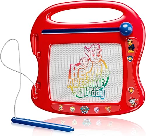 Lollipop PAW Patrol - Tablero de dibujo magnético de viaje para niños o niñas, tablero de dibujo para llevar