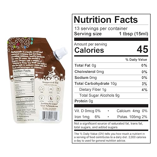 Miniatura 4 de NuNaturals Jarabe de chocolate natural, paquete de 3 6.6 onzas + jarabe de caramelo salado NuNaturals paquete de 3 6.6 onzas juntos en un paquete