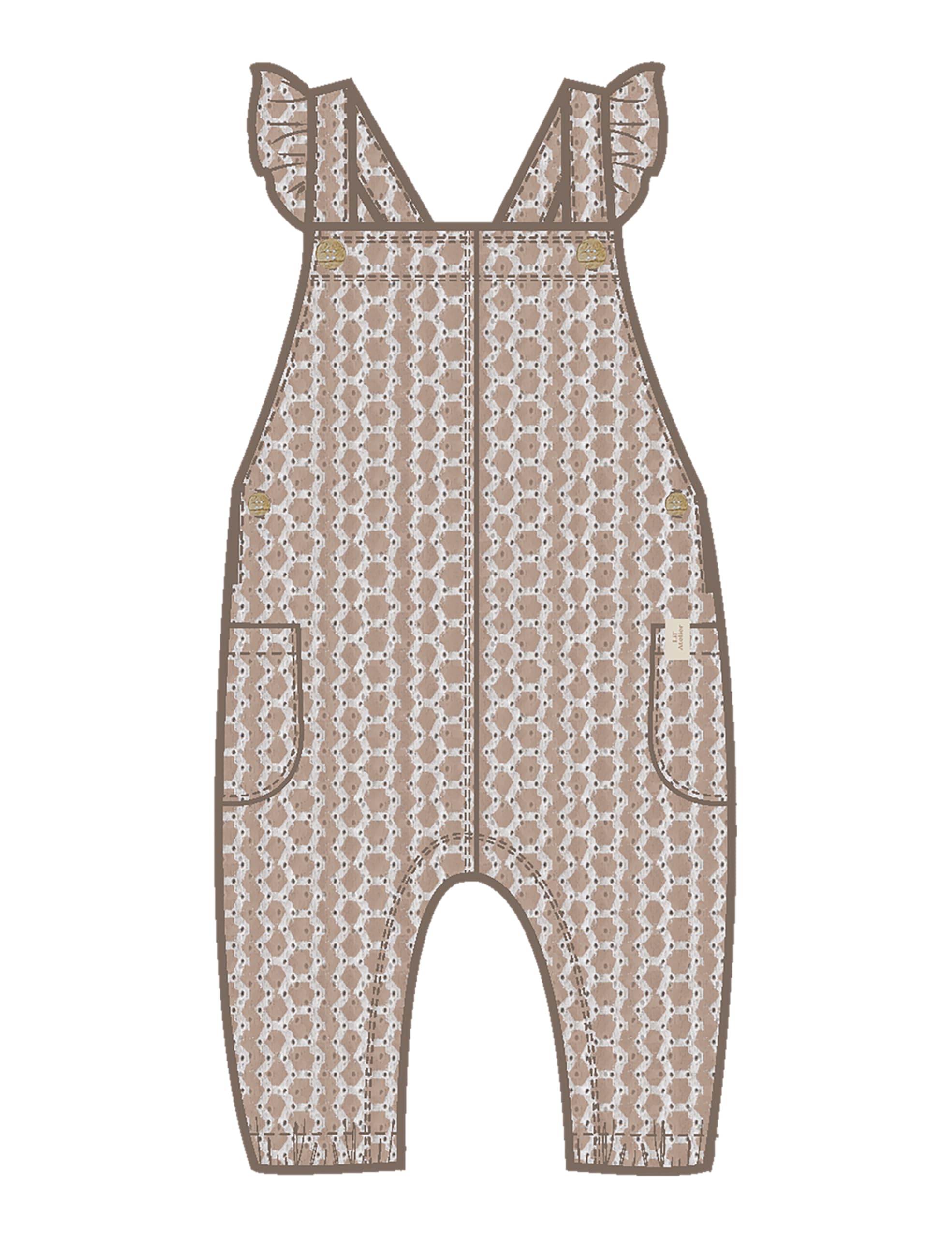 Lil' atelier baby Damen Nbftessie Loose Overall Lil Nbftessie Loose Overall Lil (1er Pack)