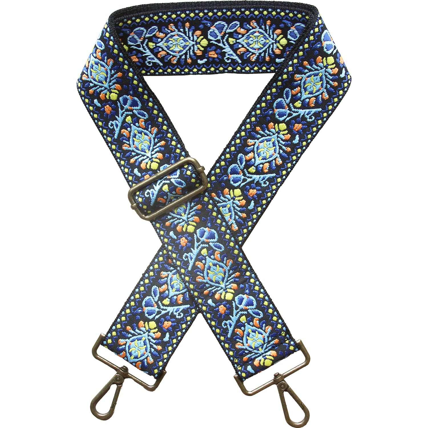 Xundefeng 2" Wide Women's Boho Replacement Handbag Straps for Crossbody Purse Bags Lady Girls Canvas Bag Strap W