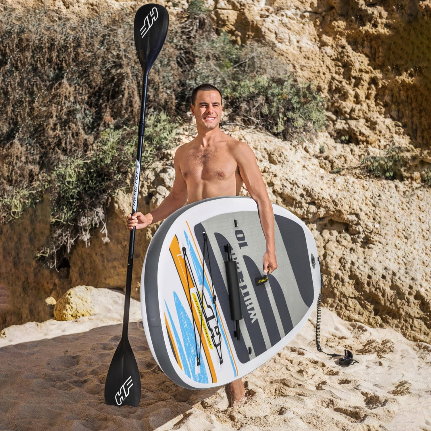 SUP Hydro-Force nadmuchiwana deska surfingowa dla początkujących i zaawansowanych z akcesoriami