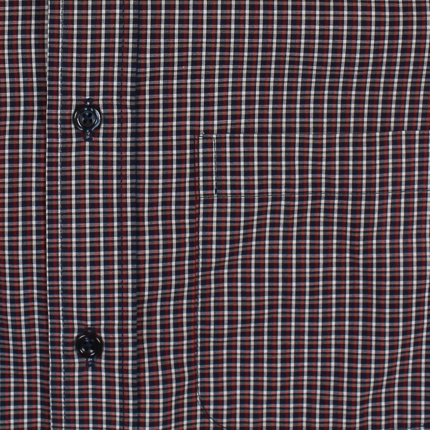 Roundtree & Yorke TravelSMART Wrinkle-Free Casual Shirts Men's Long Sleeve Button-Down Shirt with Pocket, Regular Sizes