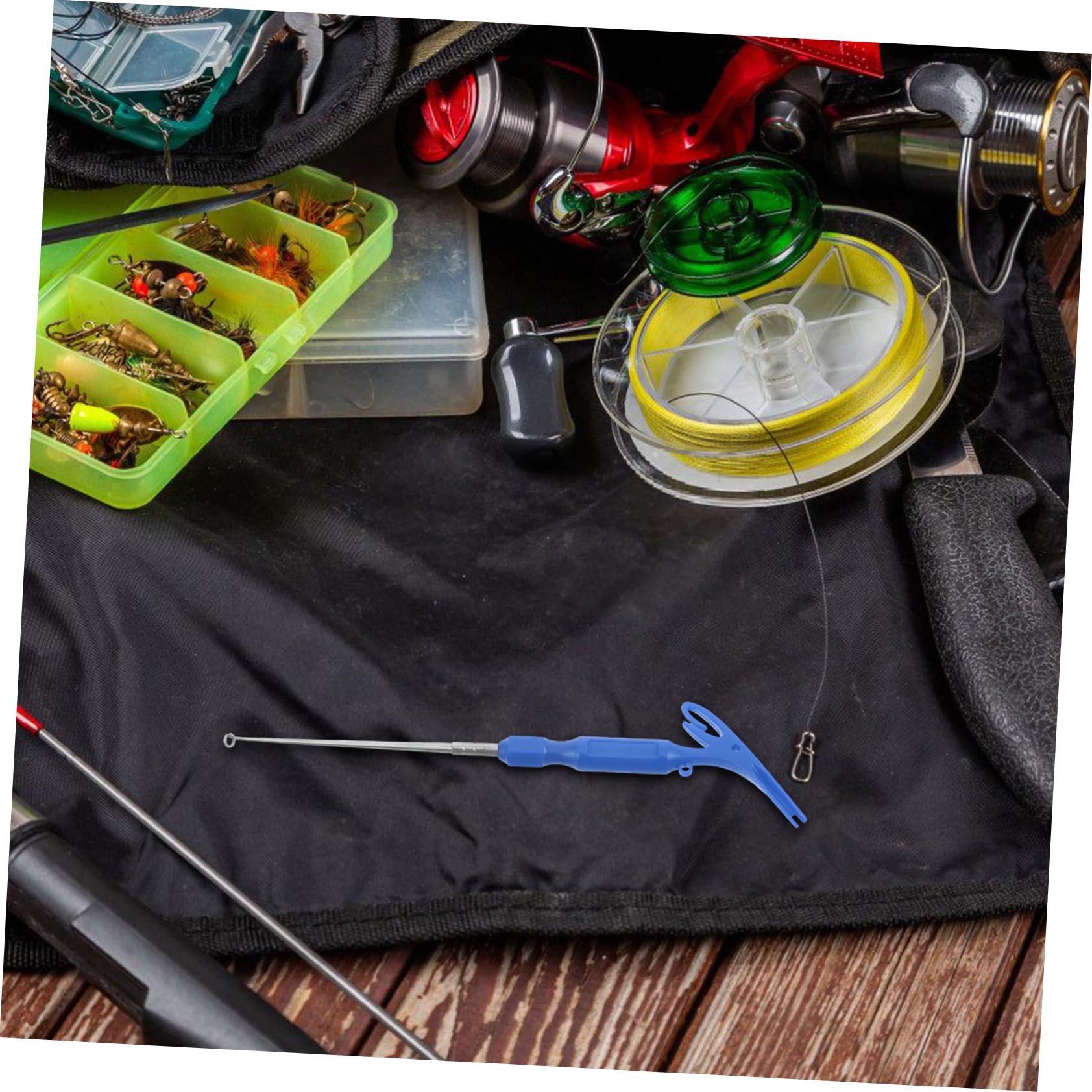 Toyvian engins de pêche extracteur d'hameçon Requin extracteur d'hameçons en Acier Inoxydable Hameçon extracteur Outil de pêche Outil pour enlever Les hameçons Pince à hameçon Abdos Rouge