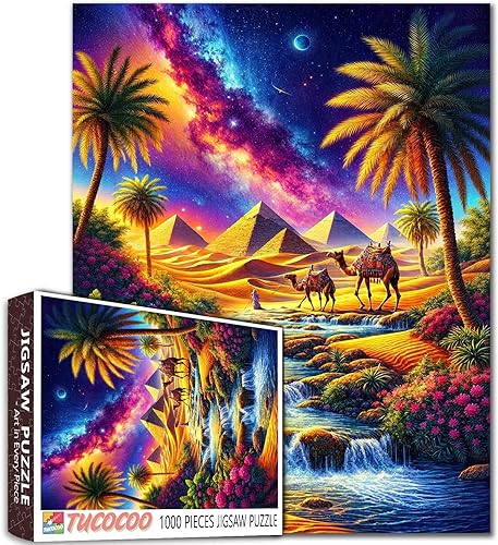 Miniatura 17 de Rompecabezas de 1000 piezas para adultos, pintura de paisajes, rompecabezas de flores, rompecabezas de 1000 piezas, puente, río, flores, decoración