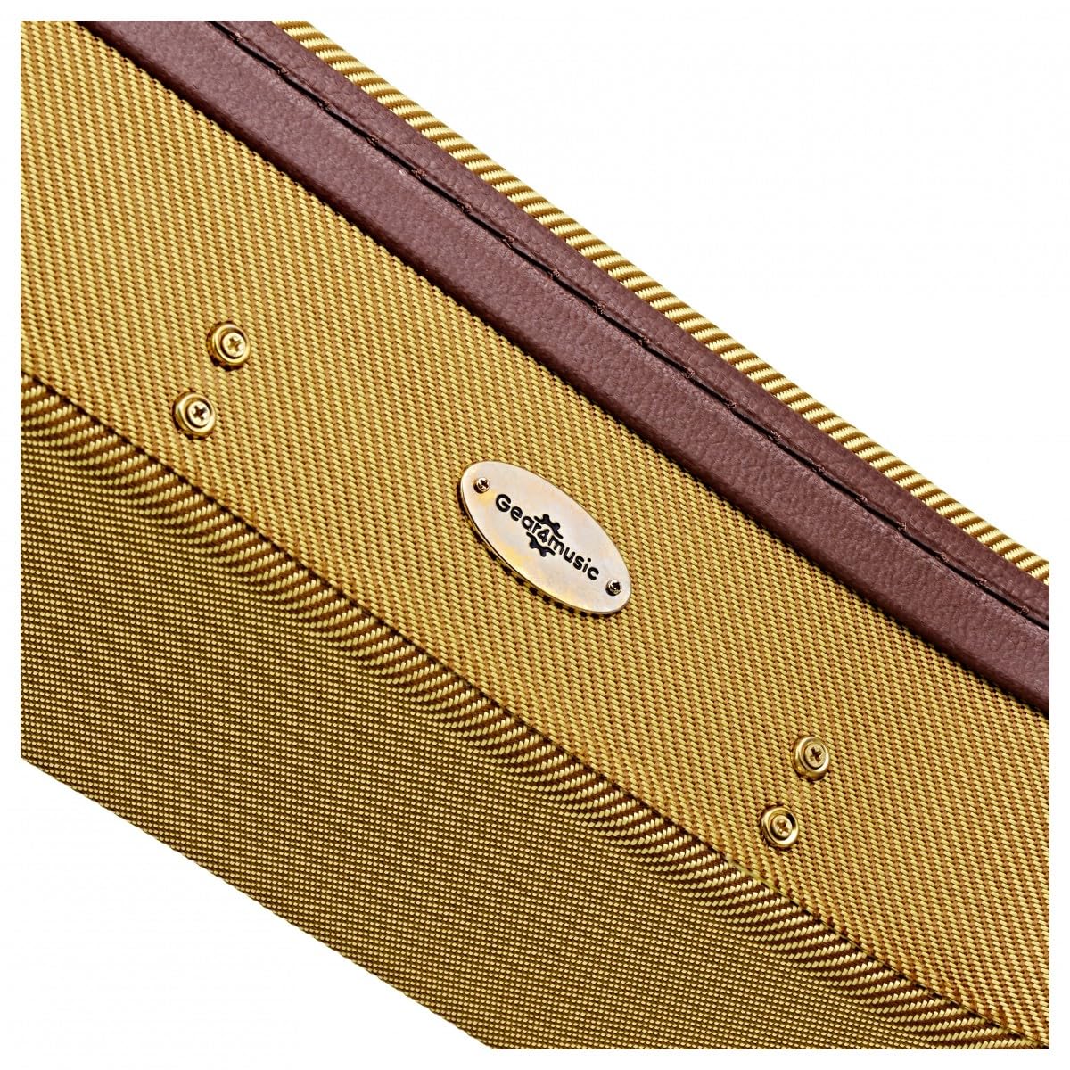gear4music Custodia per Chitarra Semiacustica, Tweed | Adatta a chitarre semi-acustiche, custodia rigida durevole, design tweed, lunghezza max 1100mm