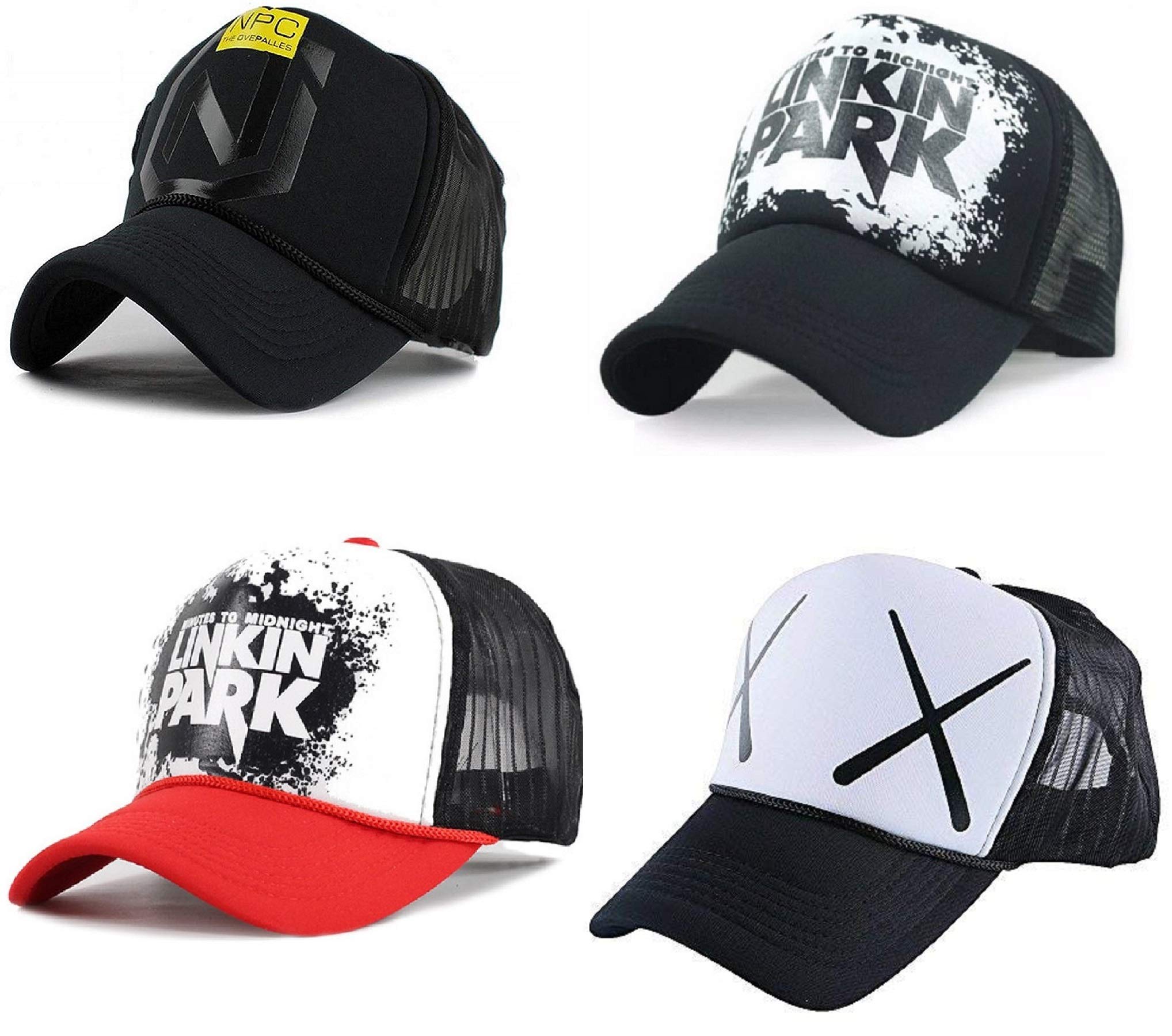 alcove...refine your image Men's Cotton Cap (Pack of 4) (ALC-4C-NPC-39_Multicolour_Free Size)-picture-34