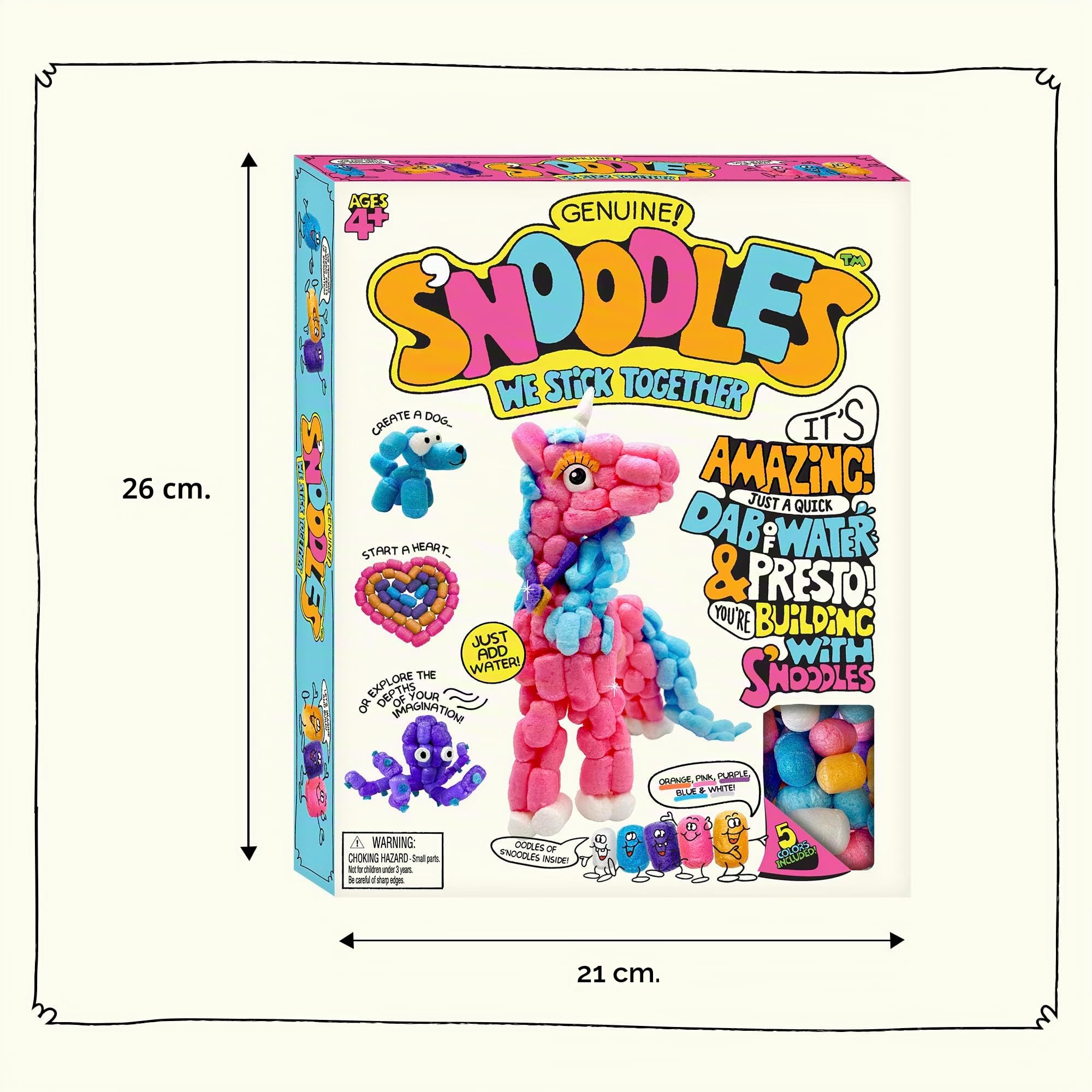 Schylling S'Noodles - Kit creativo per lavori di costruzione, basta aggiungere acqua, dai 4 anni in su, un kit