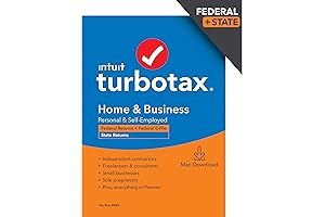 TurboTax Home & Business 2020 Tax Software: Mac-Exclusive Version