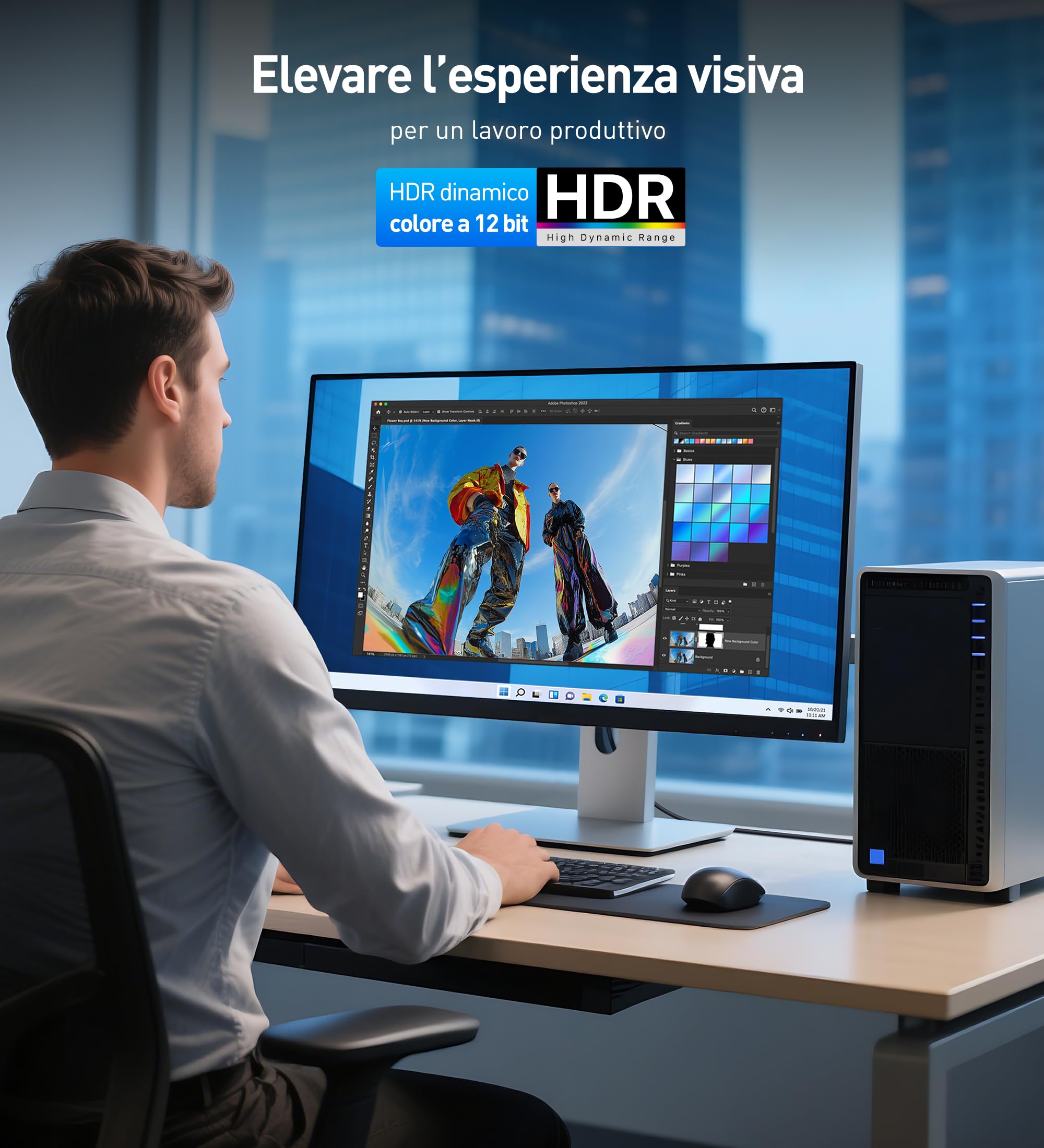 Cable Matters [certificato VESA] Cavo DisplayPort 2.1 80 Gbps da 2 m, cavo DP80 con 16K 60Hz, 8K 240Hz, 4K 240Hz in nero con FreeSync, G-SYNC e HDR per monitor da gioco, PC, RTX 4080/4090, RX 7900