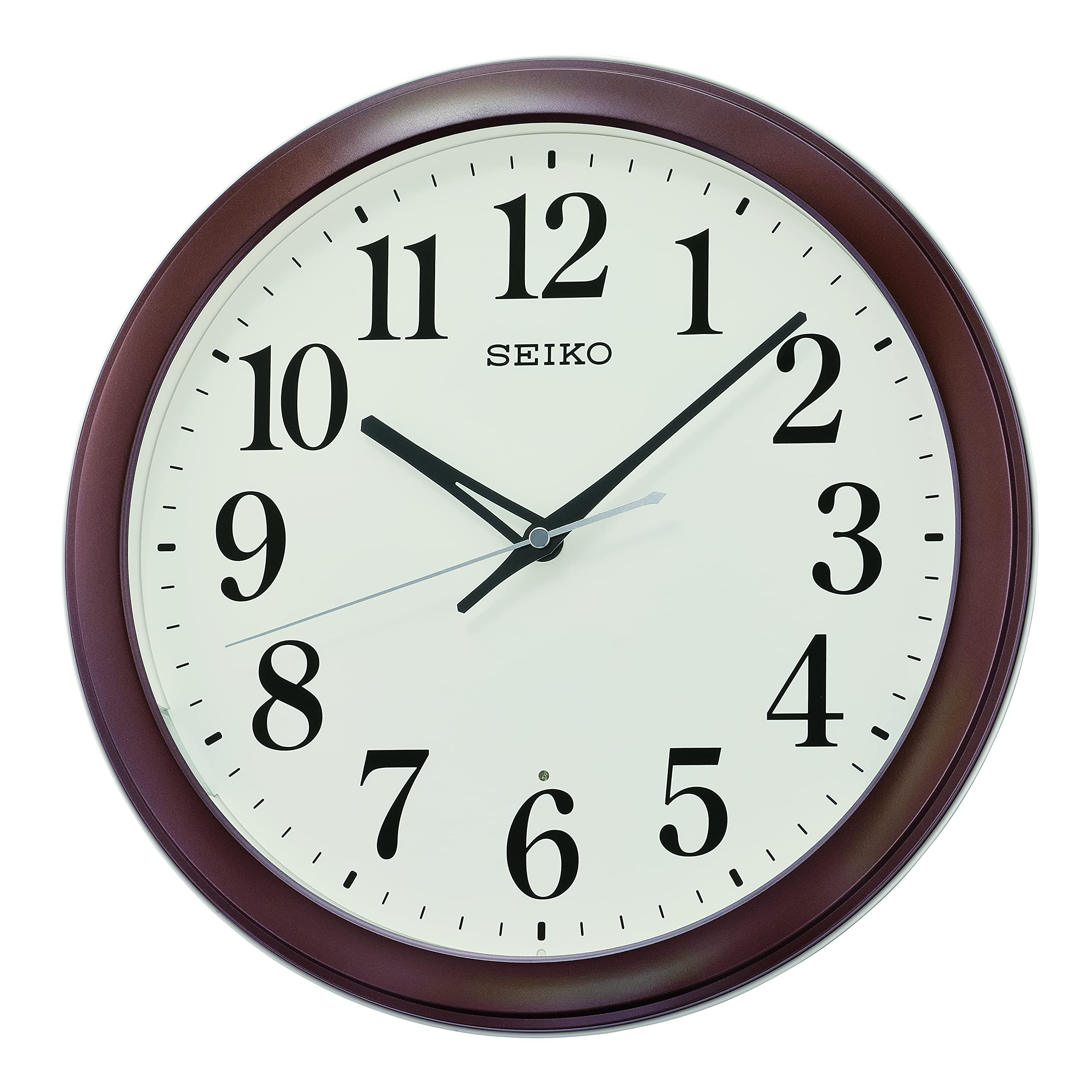 Amazon.com: SEIKO Mori Wall Clock, Metallic Brown : Home & Kitchen