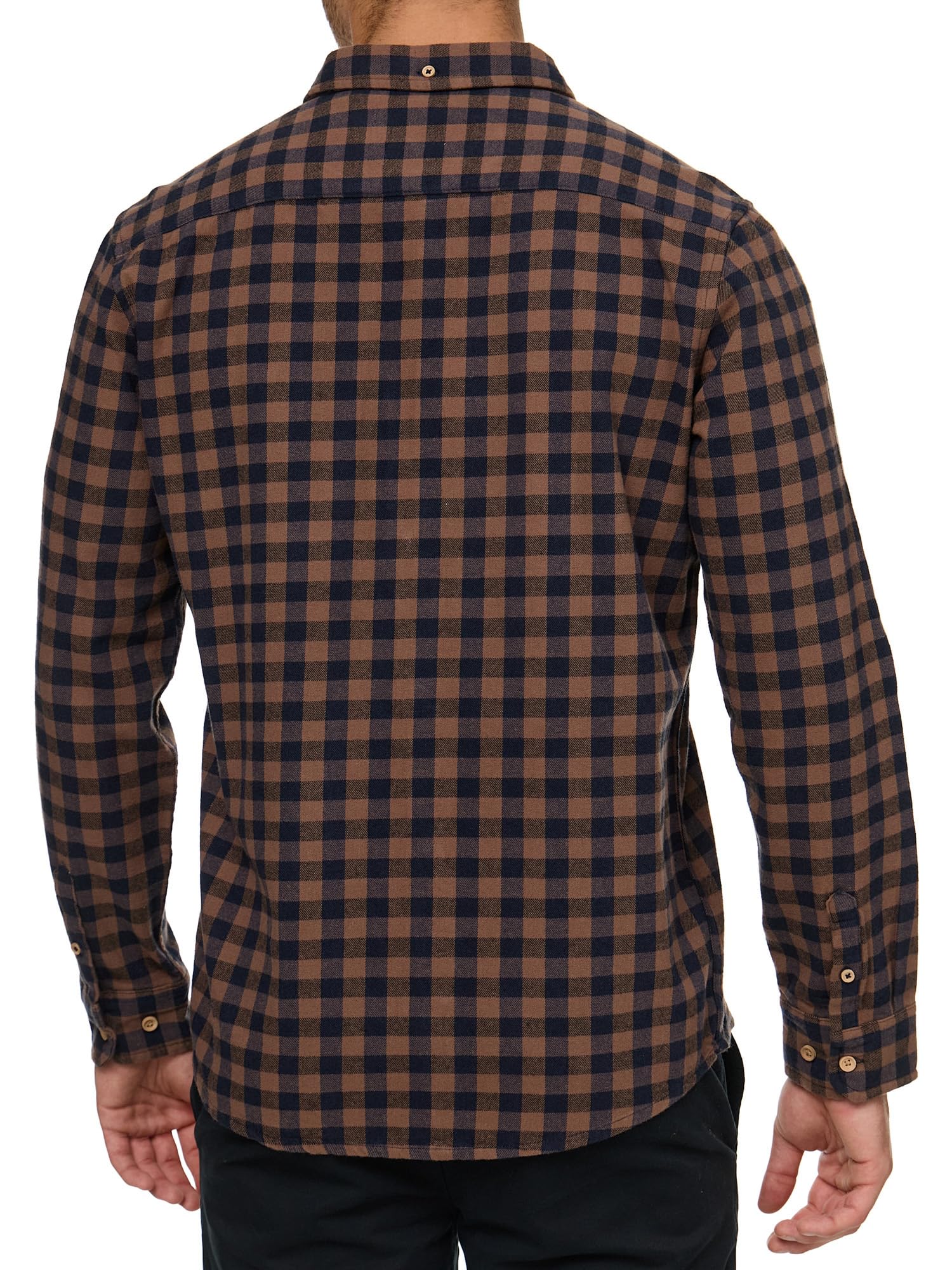 Kronstadt Uomini KSJohan Check Shirt | Camicia a Quadri in 100% Cotone con Colletto Button-Down