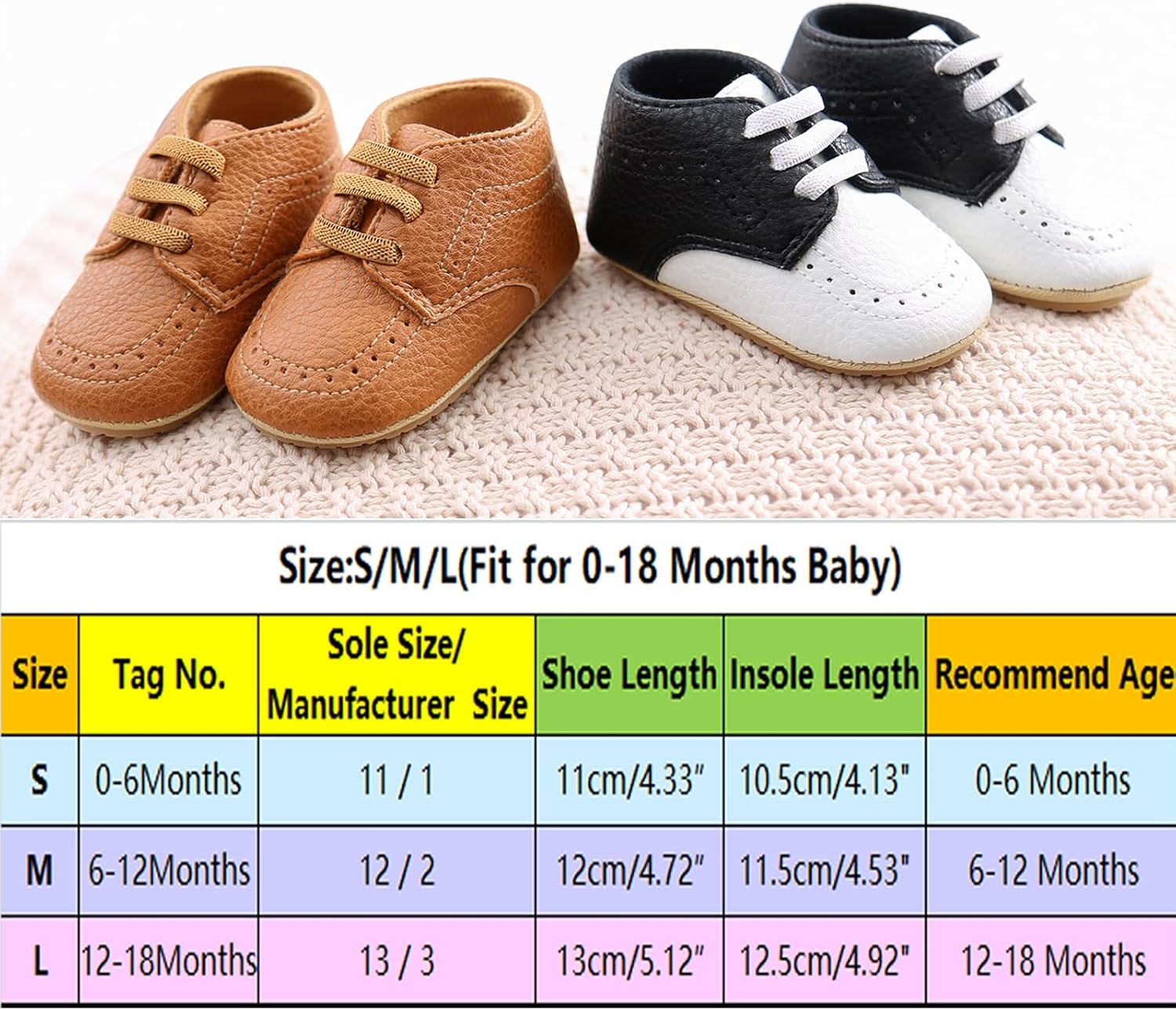 RVROVIC Baby Boys Girls Sneakers Anti-Slip Oxford Loafer Flats Infant Toddler PU Leather Soft Sole Baby Shoes 7 81el54kfbqL. AC SL1500