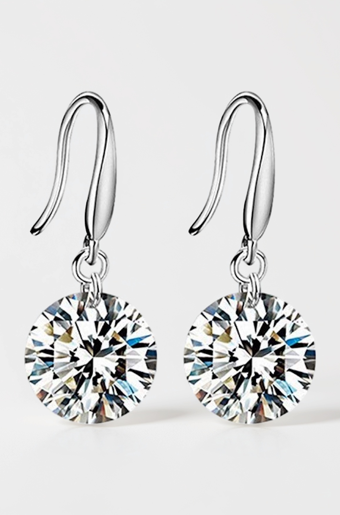 Enchanting Light Weight Cubic Zircon Crystal Drop Earrings for Women and Girls, for Daily Use, Office Use