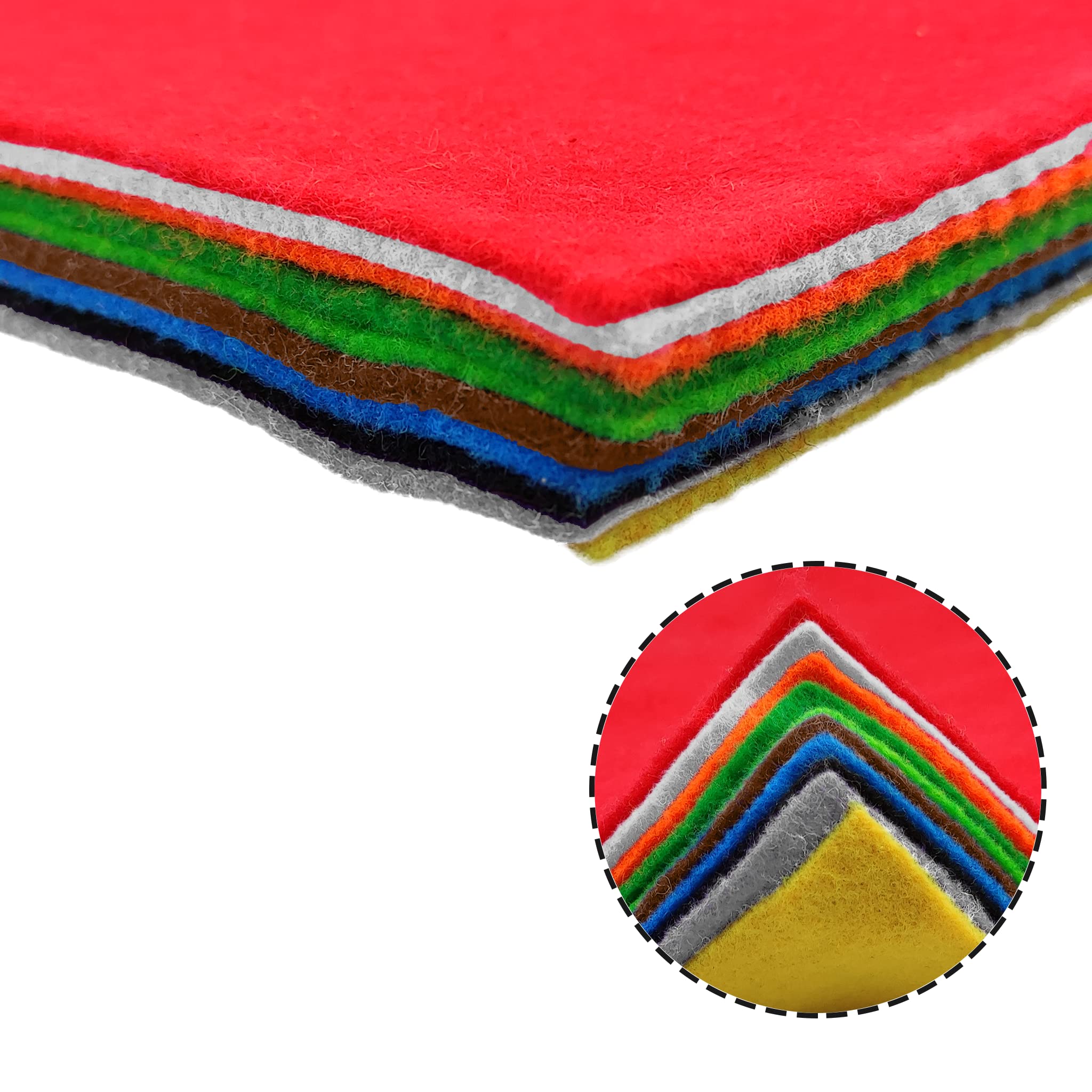 FOROREH 60pcs Feuilles De Feutre Artisanal, FeutrineTissu Artisanat