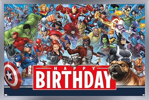 Trends International Marvel - Happy Birthday Wall Poster disponible en Yaxa Colombia