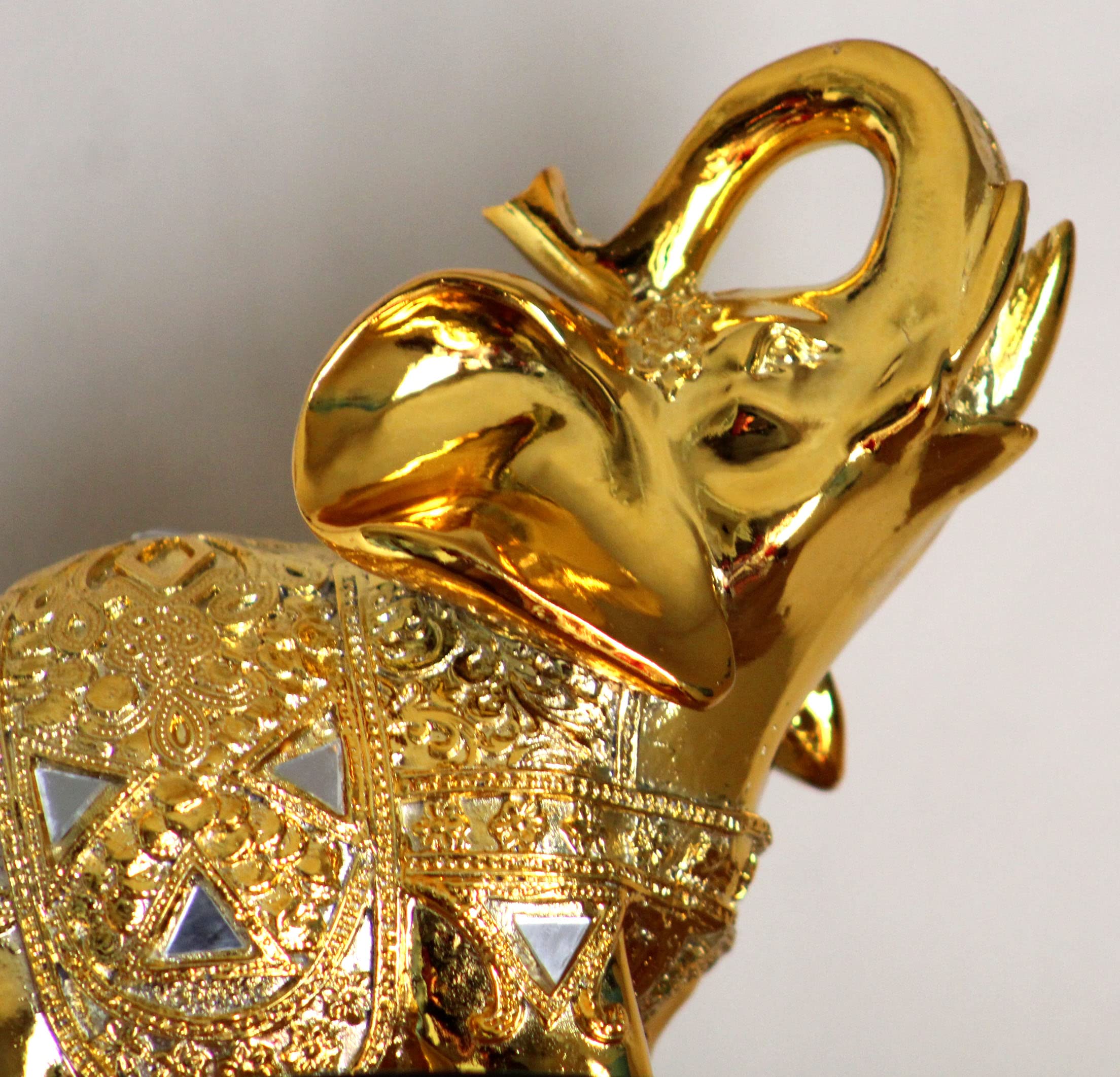 Amazon.co.jp: Dalax- 20.3 cm (高さ) 象の像 置物 家の装飾