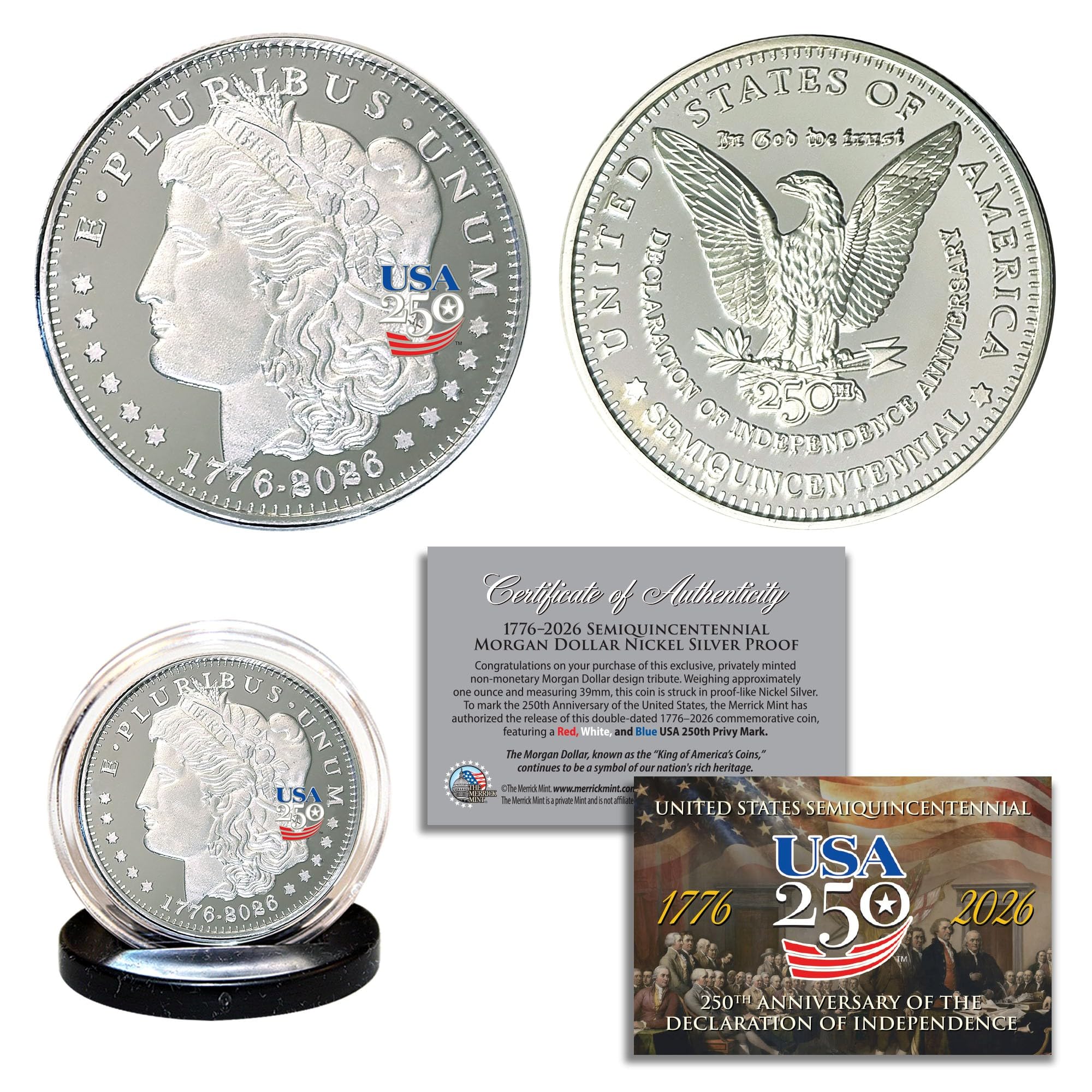 Amazon.com: America 250th Anniversary 1776-2026 Morgan Dollar