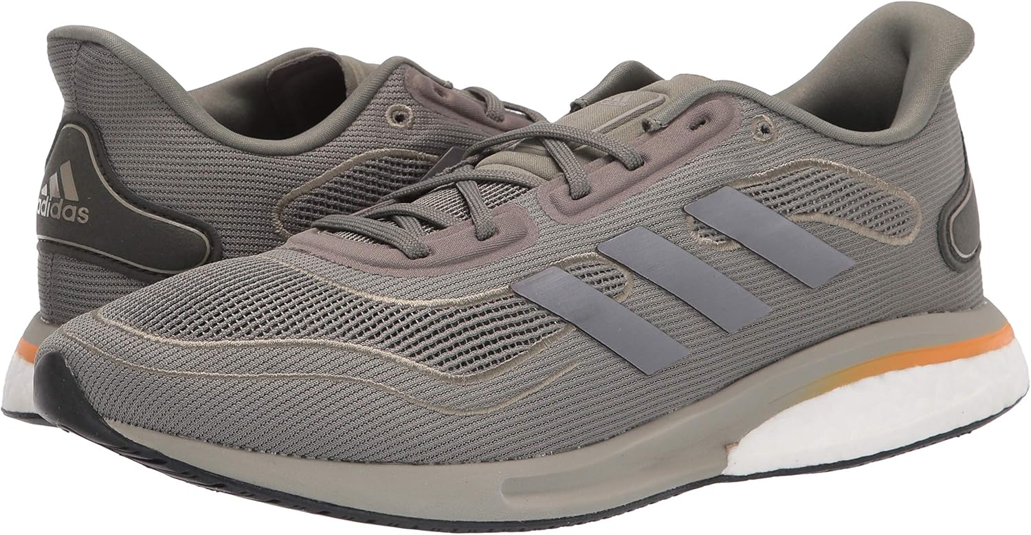 adidas Men's Supernova Running Shoe, Legacy Green/Iron Metallic/Feather Grey, 7.5