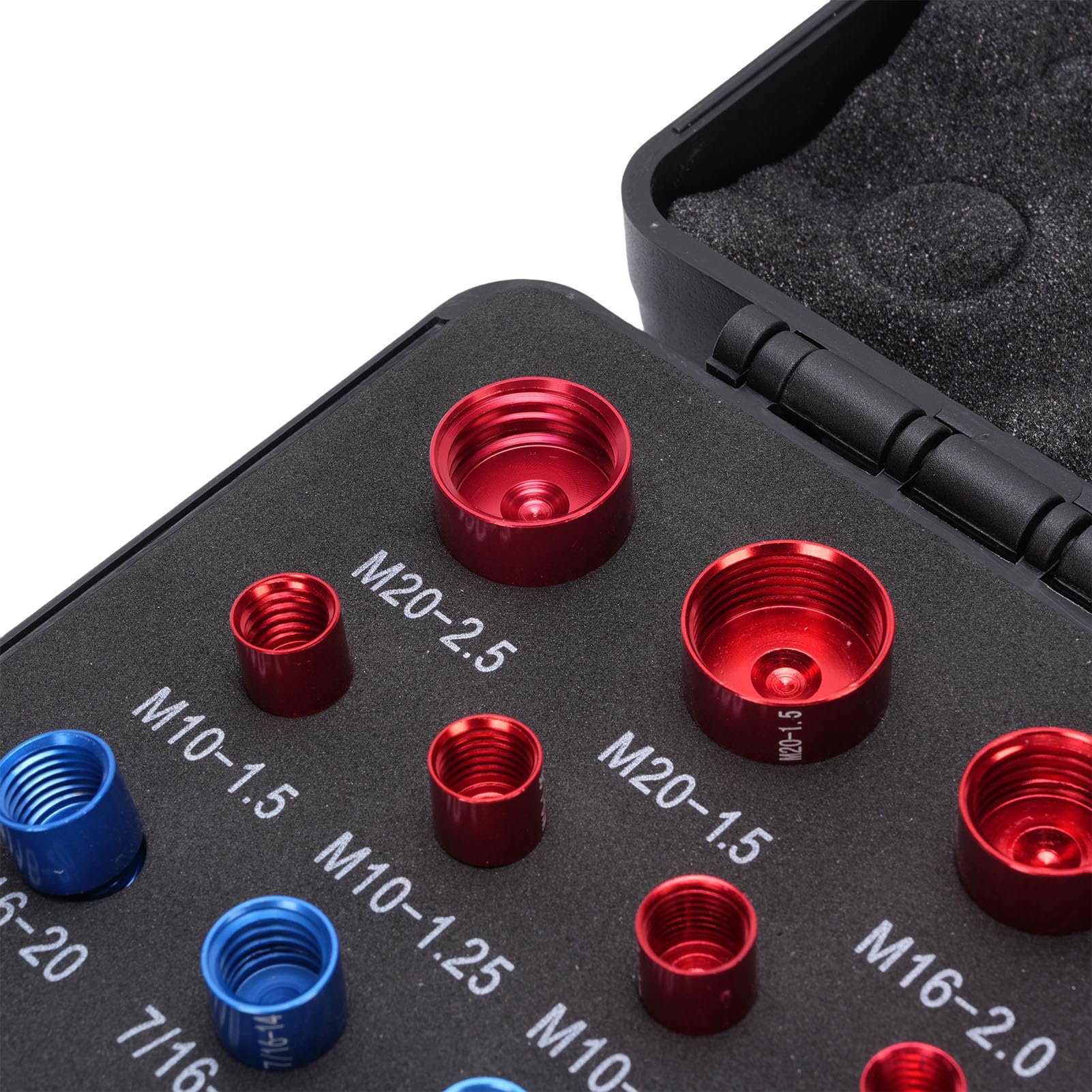 Zestaw sprawdzianów do gwintów nakrętek, tester gwintów, konstrukcja metryczna, wysoce precyzyjny wielofunkcyjny zestaw mierników do gwintów do prac mechanicznych, projekty