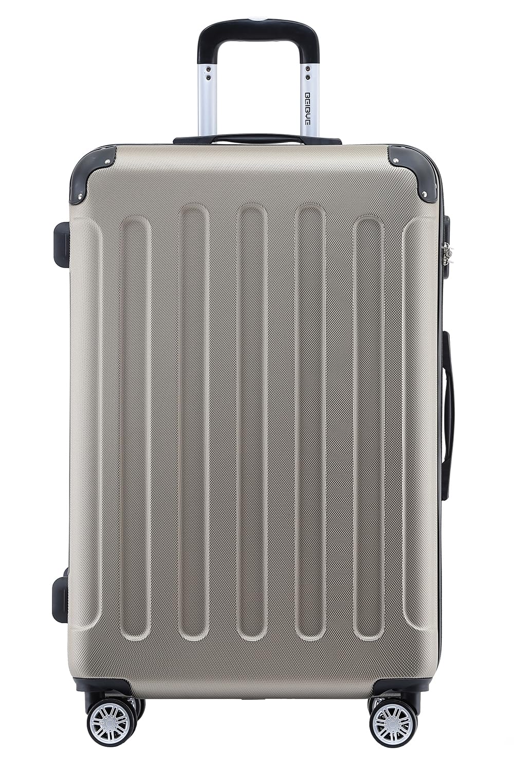 BEIBYE- Hartschalenkoffer Koffer Trolley Rollkoffer Reisekoffer Zahlenschloß 4 Zwilings-Rollen