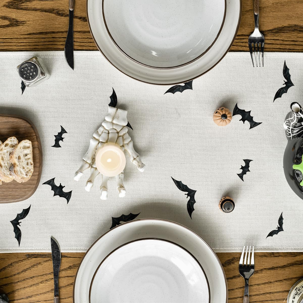 Artoid Mode 210 GSM Halloween Table Runner Home Party Decor 13x108 Inch image 3