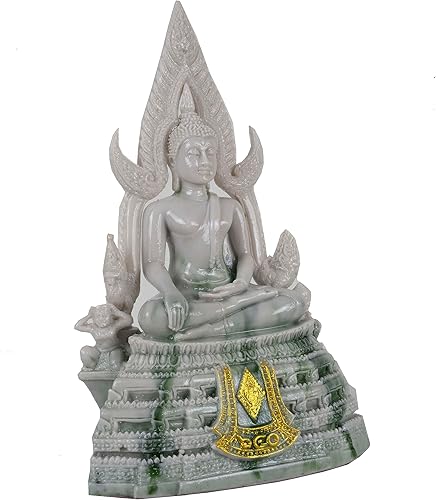 Miniatura 6 de BUDDHO Estatua de Buda Chinnaraj de 8 pulgadas de alto. Estatua de Buda tailandés para decoración del hogar, escultura de Buda, regalo pequeño,