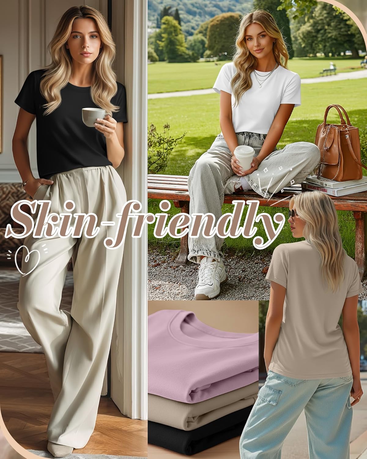 4 Pack Women's Nursing Breastfeeding Shirts with Zipper Loose Fit Short Sleeve Maternity Top Nursing Clothes