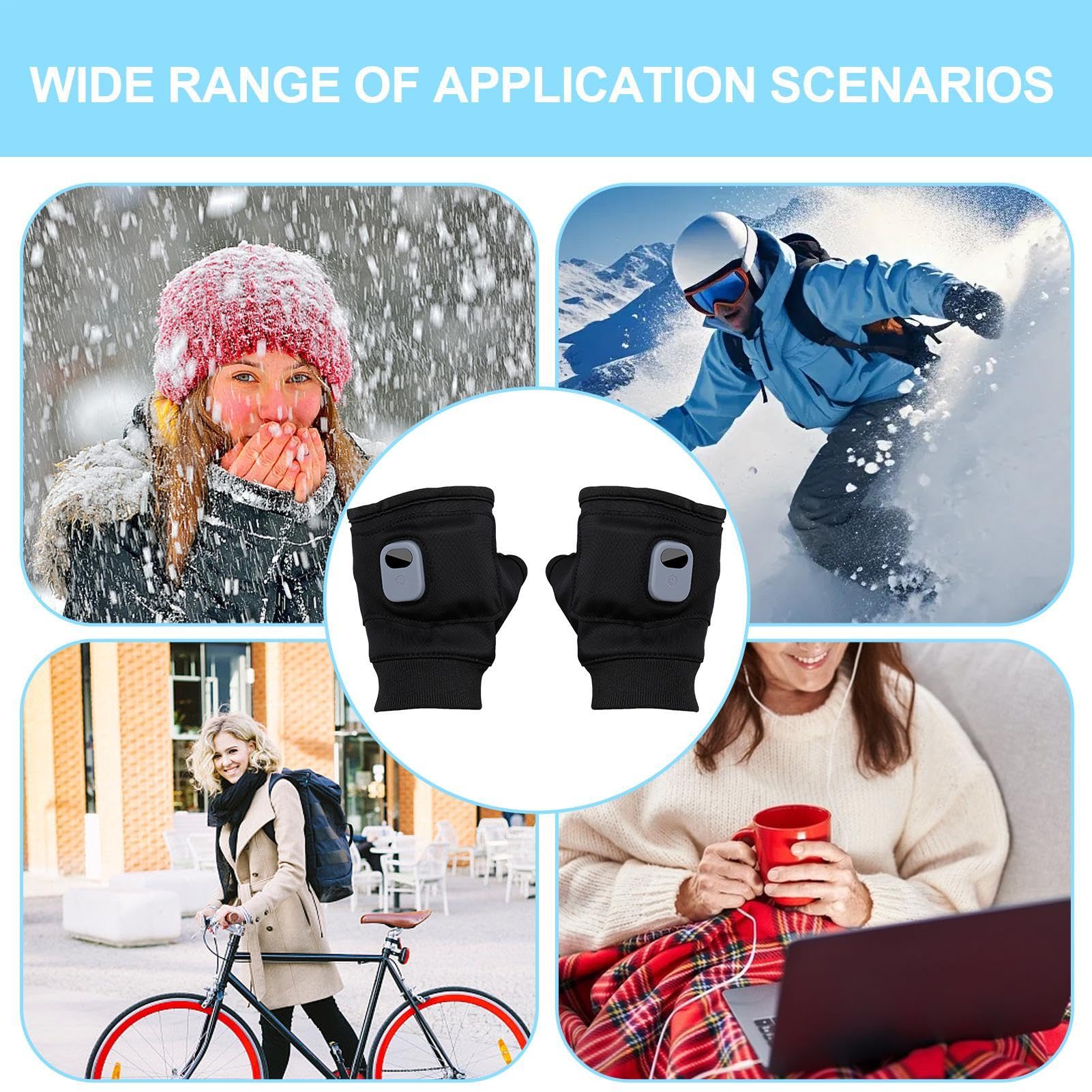 Gants Chauffants Fins G-HEAT Pour Intérieur - 3 Niveaux De Chaleur, Rechargeables, Confort Bureau Et Maison