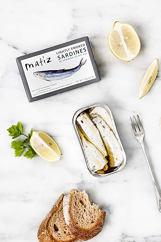 Miniatura 5 de Matiz Sardinas ligeramente ahumadas 4.2 oz importadas de España (1 paquete)