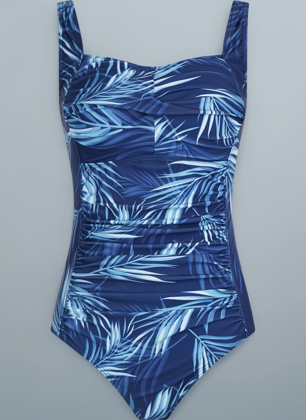 Womens One Piece Swimsuit Tummy Control Swimwear with Retro Ruched Monokini Bathing Suits