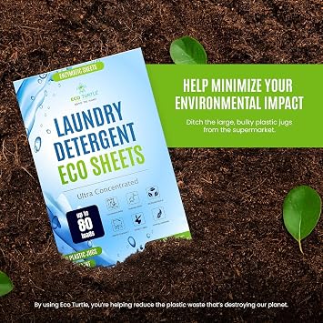 Eco-Friendly 80 Loads Ultra Concentrated Laundry Detergent Sheets