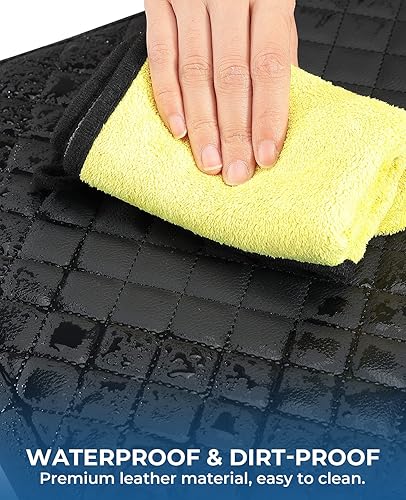 Miniatura 4 de ISSYAUTO Cubierta de consola central para reposabrazos compatible con F150 2009-2014, cubierta de neopreno para reposabrazos para automóvil, funda