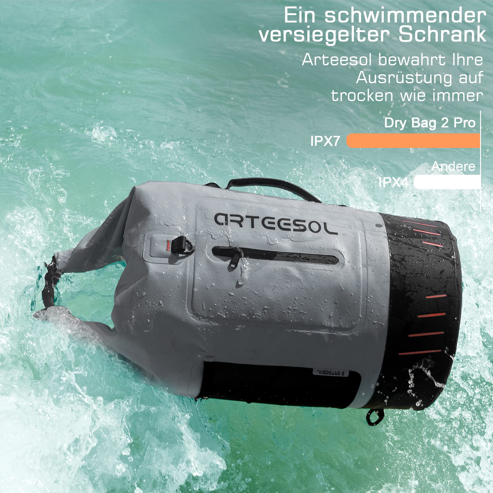 Wasserdichter Rucksack - Dry Bag 20L 30L 40L 45L Wasserfester Rucksack Seesack Wasserdicht für Kajak, Kanu, Camping, Trekking, Wandern, Segeln oder andere Wassersportarten