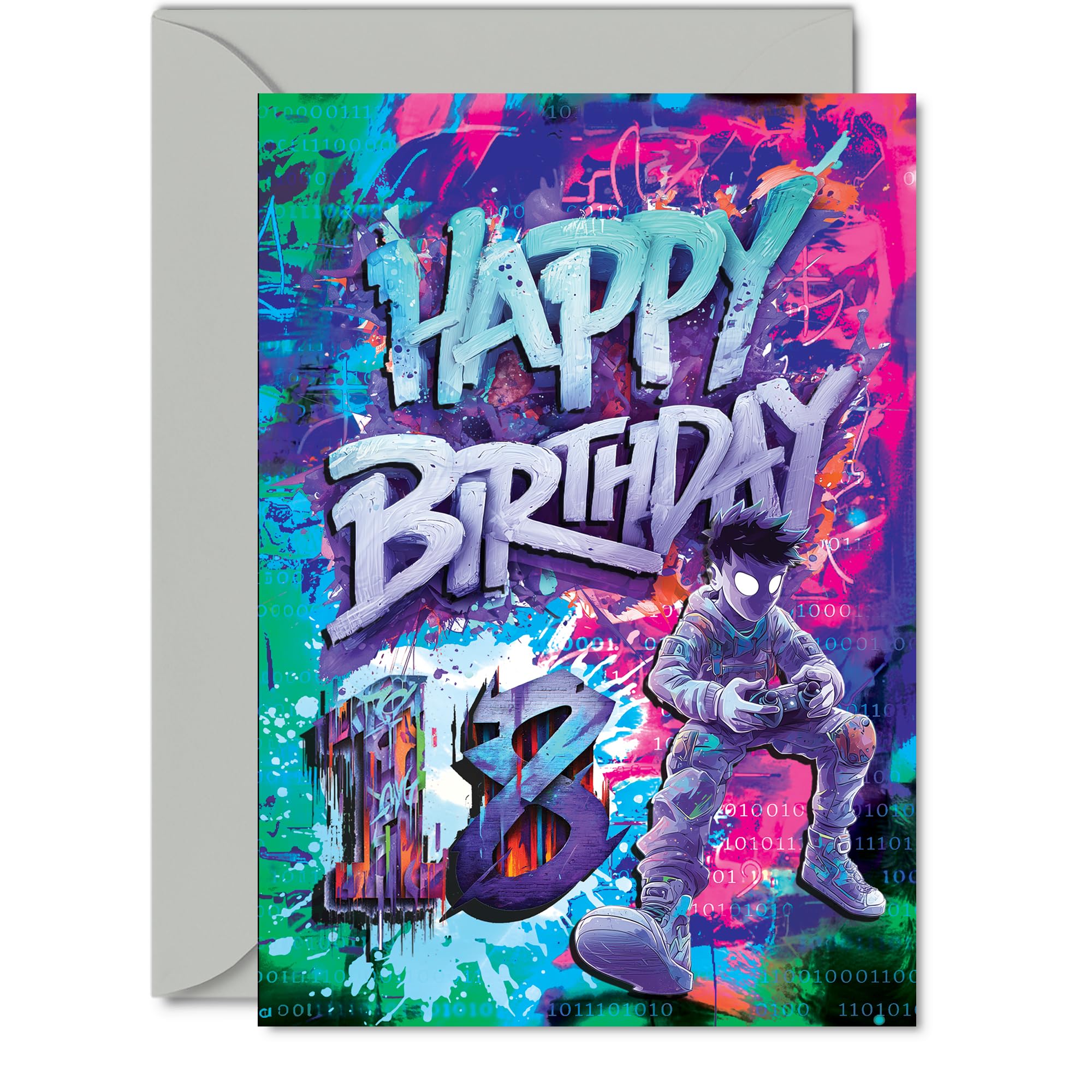 18th Birthday Cards for Women and Men, Epic Gamer