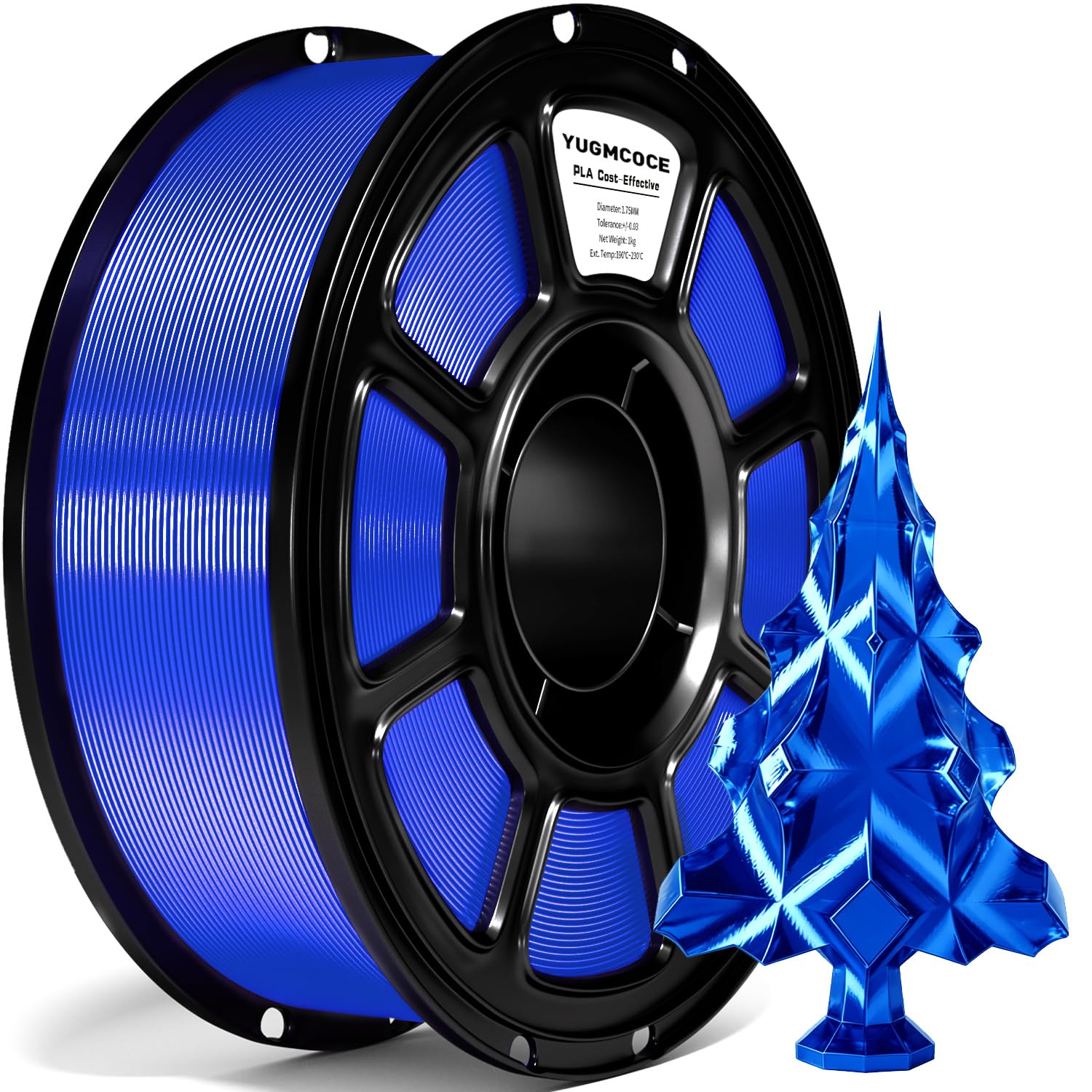 Silk PLA Filament: Glossy Finish, 1kg Spool -12 Silk PLA Filament: Glossy Finish, 1kg Spool -12