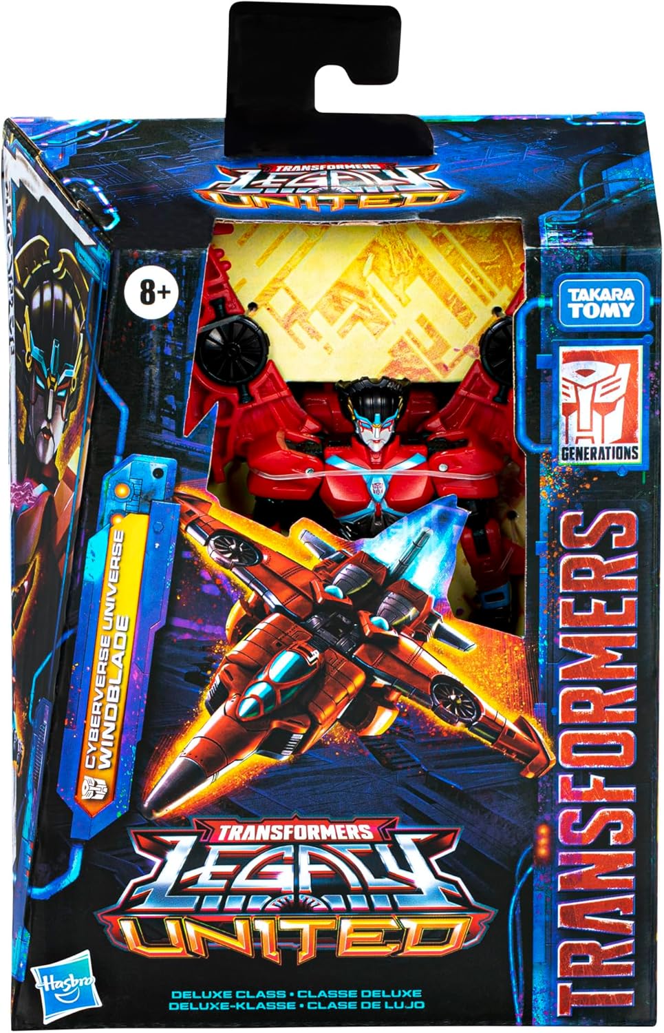 Transformers Legacy United Deluxe Class Cyberverse Universe Windblade, 5.5-Inch Converting Action Figure, 8+