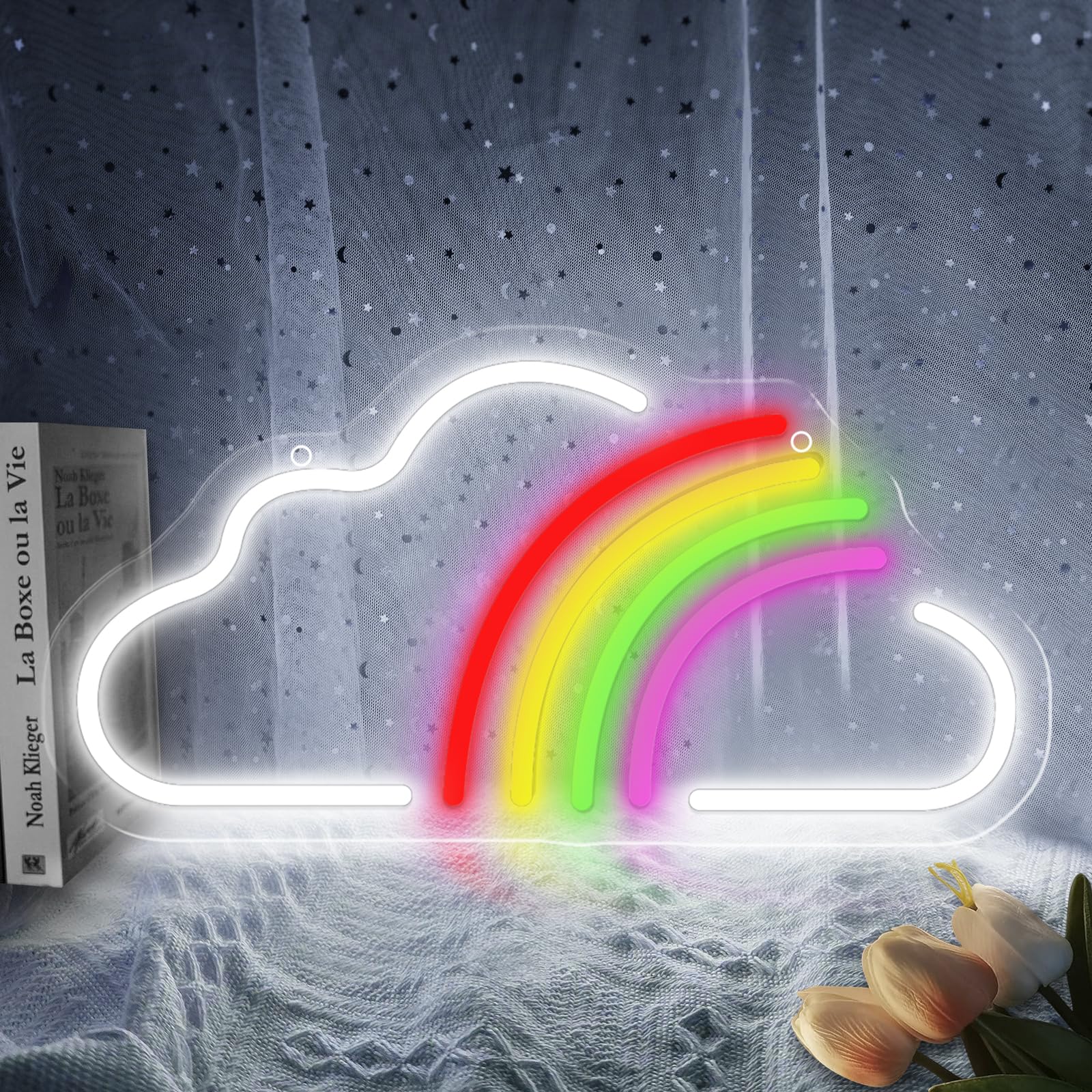 Cloud Neon Signs for Wall Decor,USB Operated LED Cloud Light for Kids Room,Gift,Party,Birthday,Christmas,Wedding,Bar (Cloud-B)