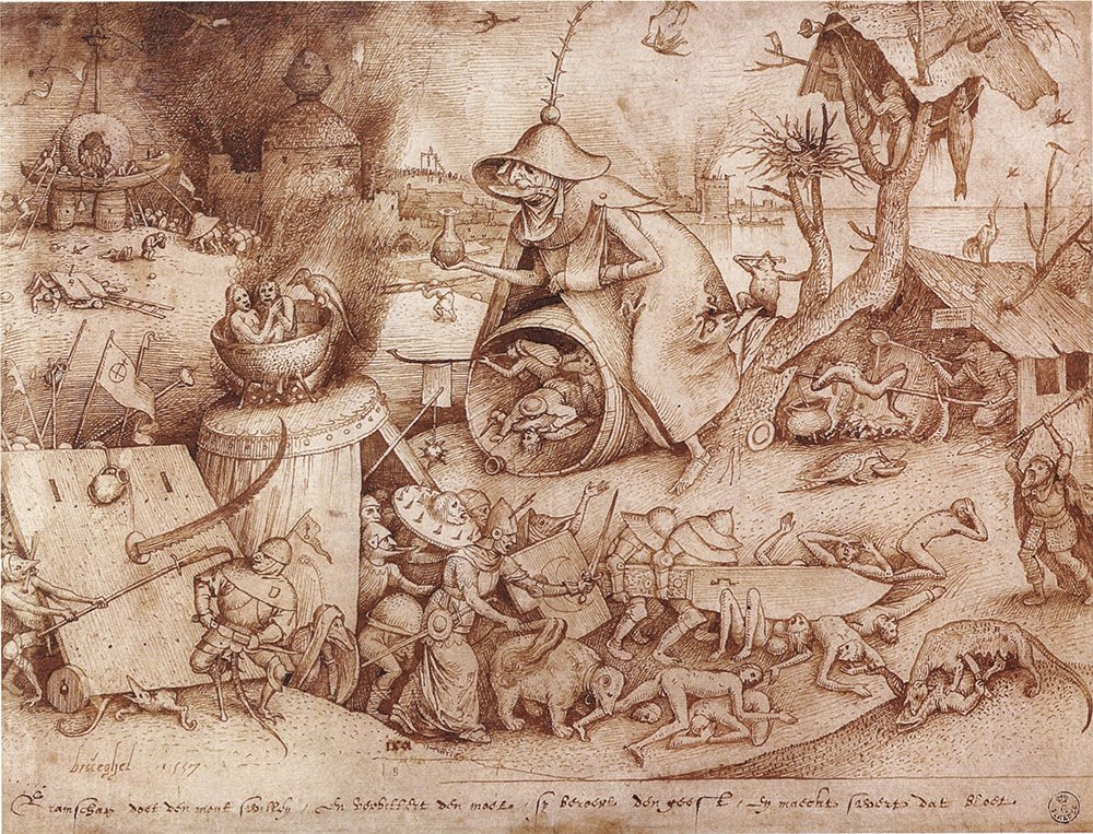 Pieter Bruegel Zorn grand cadre noir pour sublimer votre salon mat