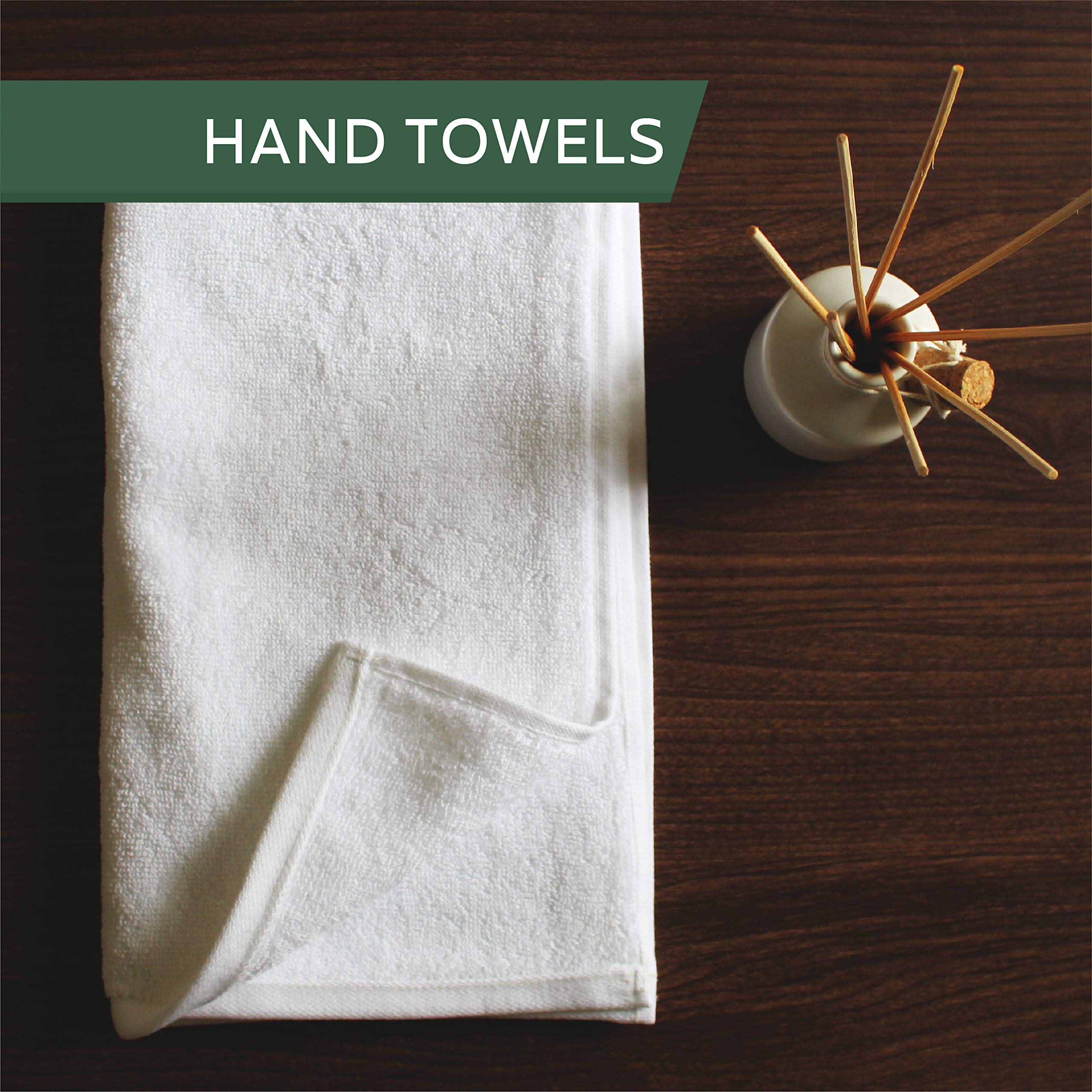 HEELIUM Bamboo Hand Towels - Ultra Soft & Absorbent -6 HEELIUM Bamboo Hand Towels - Ultra Soft & Absorbent -6