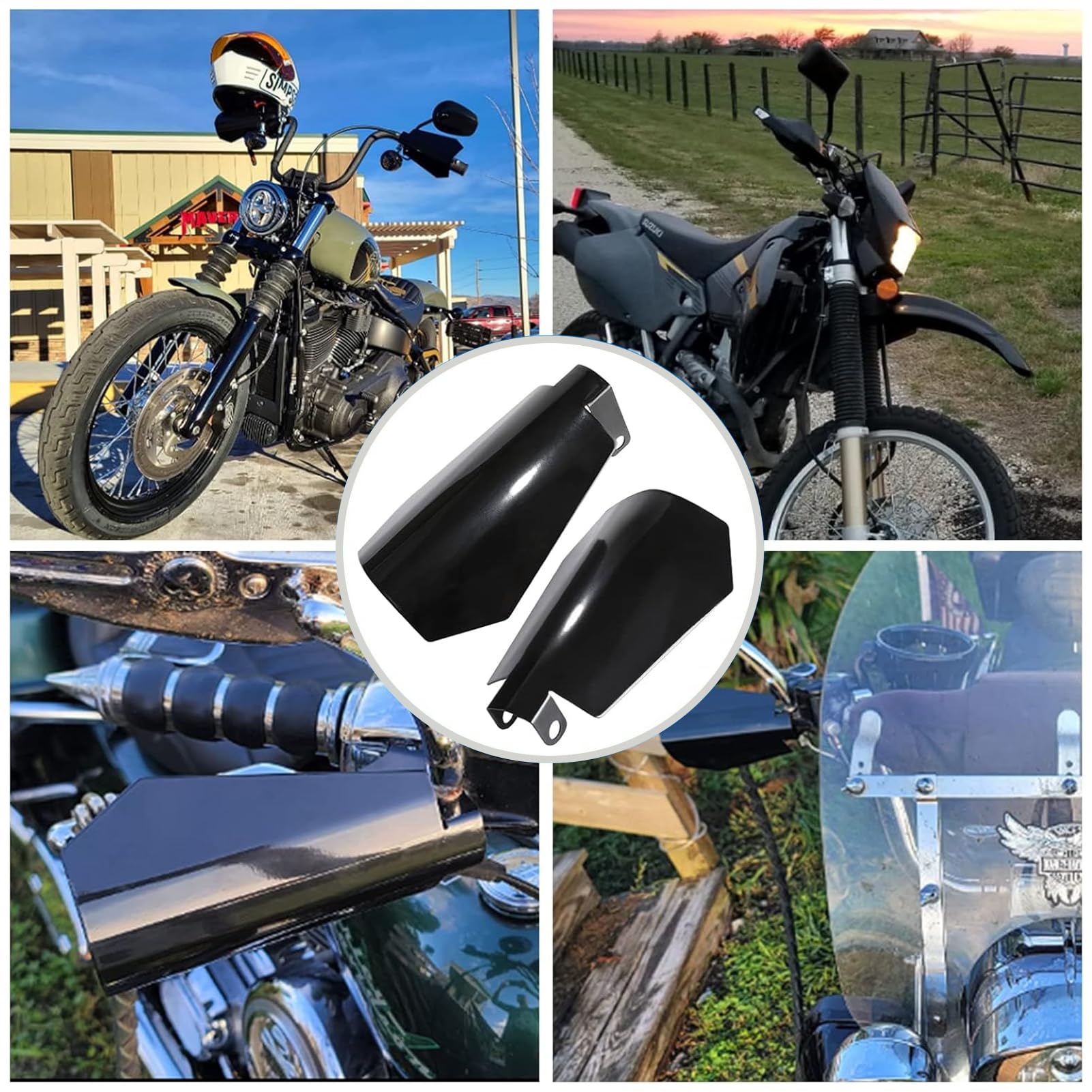 Osłony Dłoni Handguardy, Motocykl Handguard Wind Protector Jazda ze Stopu Aluminium Windproof Hand Protector Części Motocyklowe do Motocykla Dirt Bike