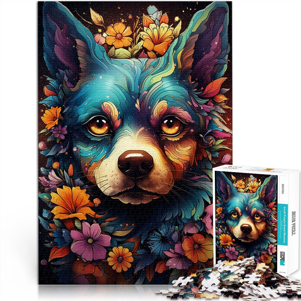 Puzzle 2000 pièces pour Adultes, Jouet éducatif, Chien Huacong, Cadeau d'anniversaire, décoration Murale, 60 x 100 cm, pour Adolescents de 14 Ans et Plus
