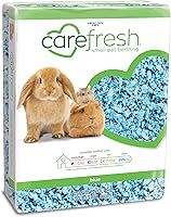 Vista 9 de Carefresh - Ropa de cama para mascotas pequeñas de papel natural blanco 99% libre de polvo con control de olores, 10L, blanco