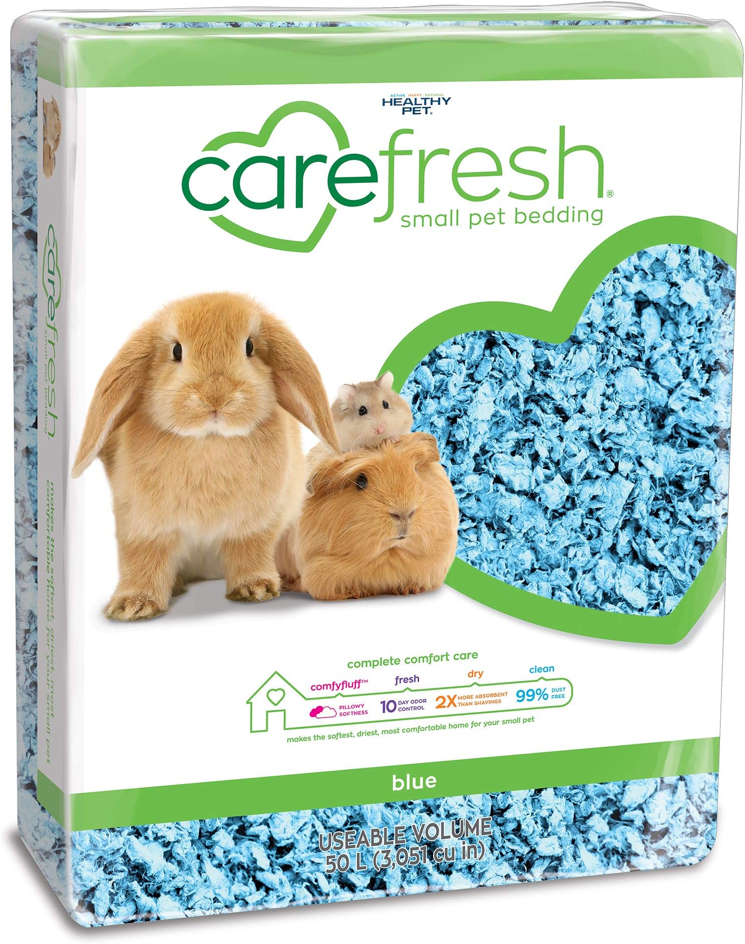 Carefresh Blue Small pet Bedding, 50L (Pack May Vary) 141 [Parallel import goods]