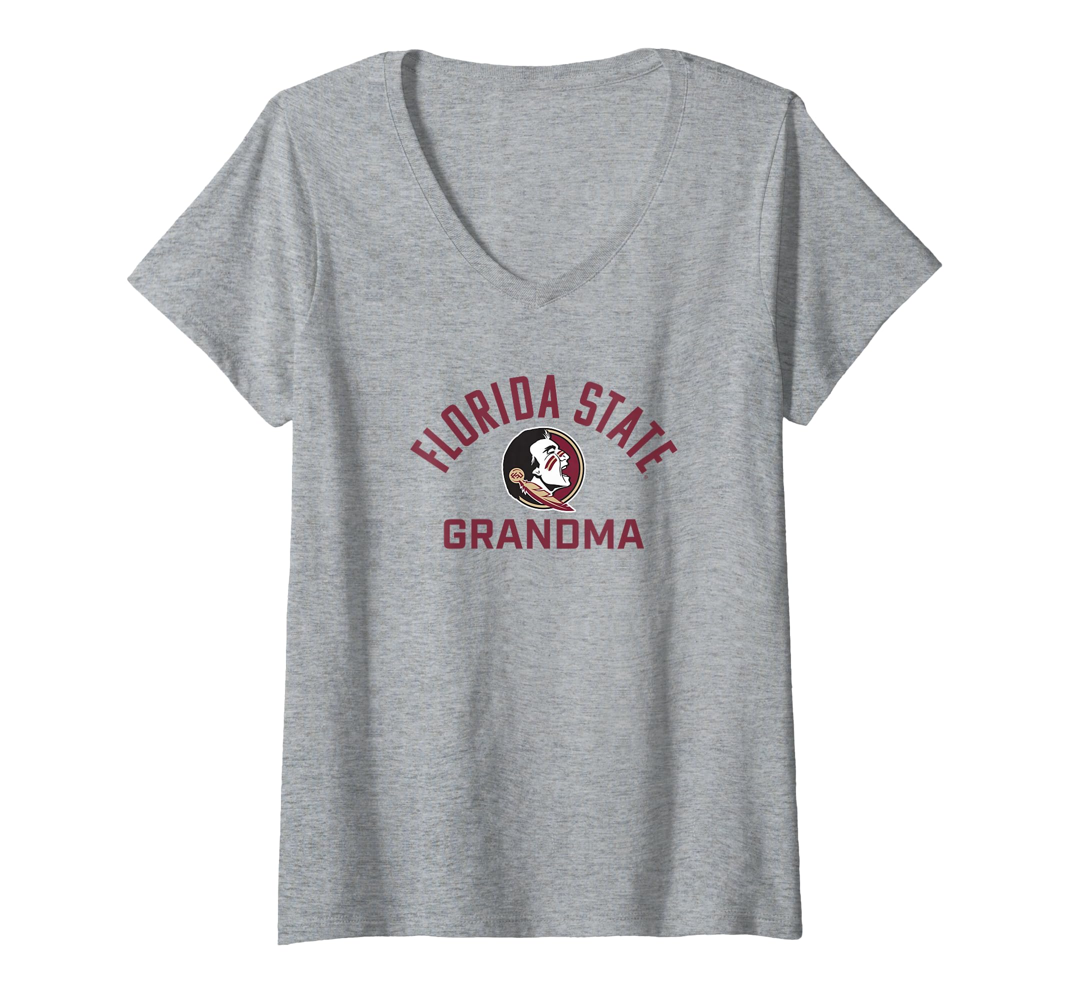 Womens Florida State University FSU Seminoles Grandma V-Neck T-Shirt