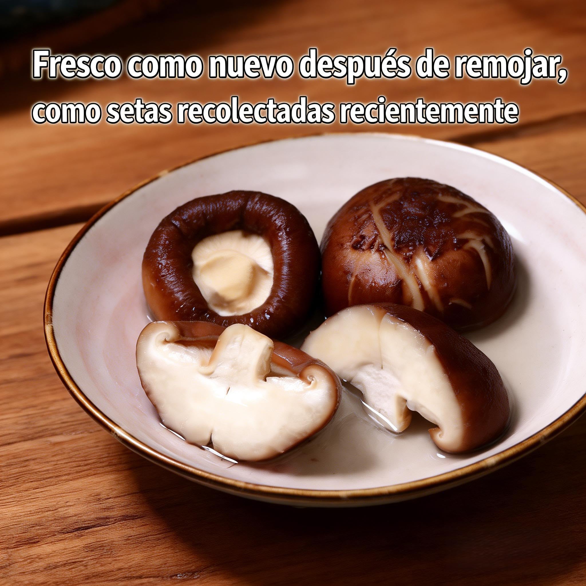 TraiHuyan Shiitake Secos 250g Grado A Secado Controlado Sabor Intenso 100% Natural Vegano