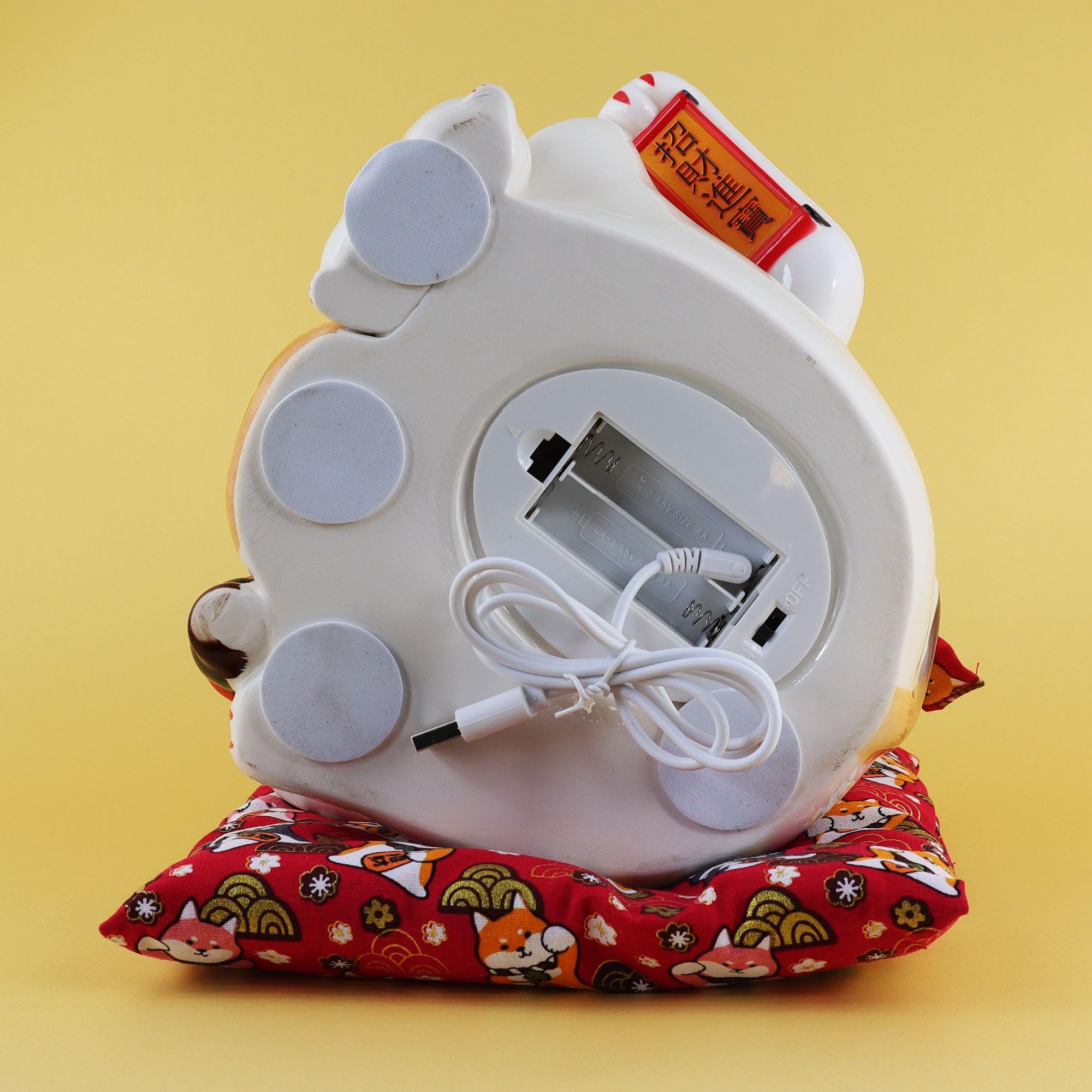 Freak Scene Kot na szczęście - Maneki-Neko - macha kot z porcelany 21,5 cm biały - Maneki Neko 03